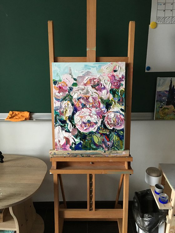 Roses Impasto