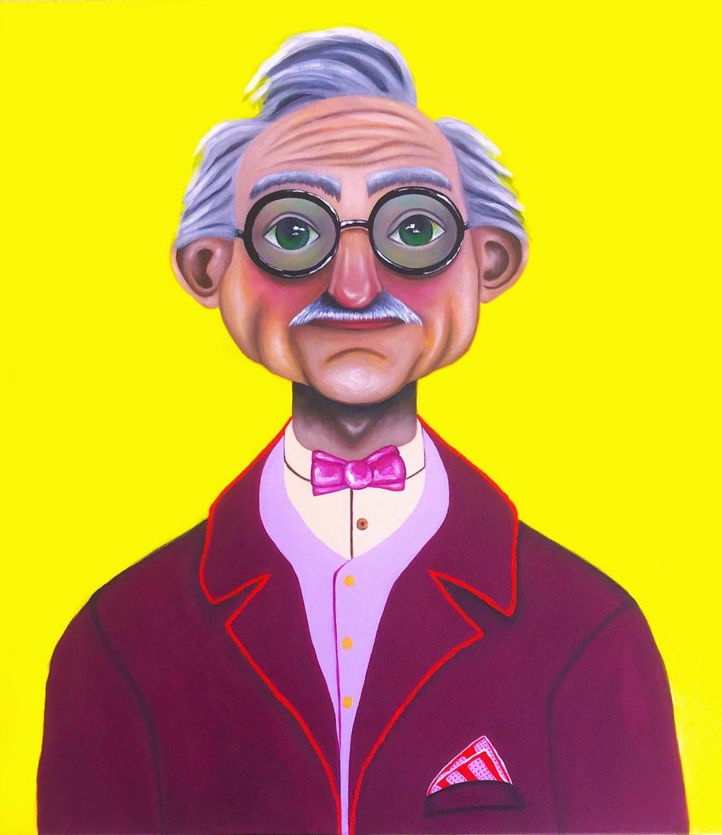 Urban And Pop Acrylic Painting , Mr. Coppola By Christina Bilbili, 31 X 35, Artwork For Sale On Artfinder