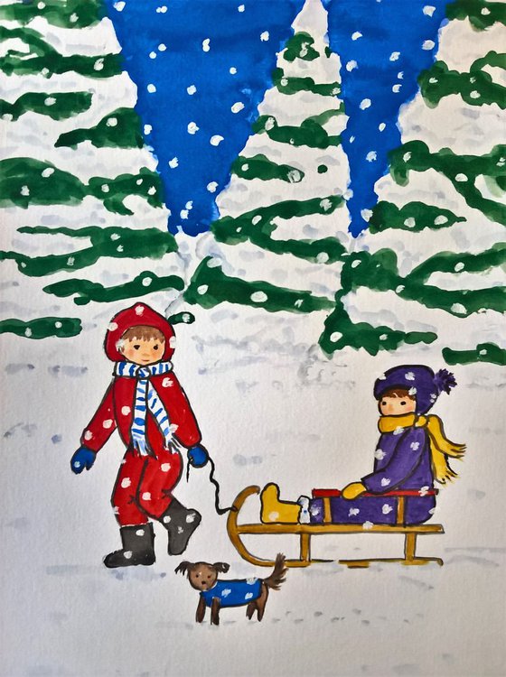 Children in a Winter Wonderland