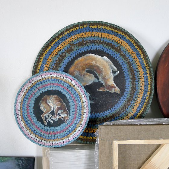 Rug with a Dog. Nala carpet.