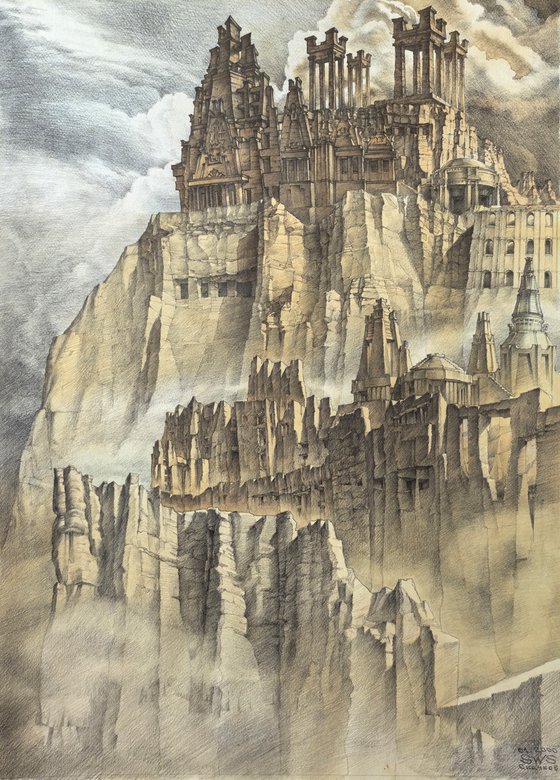 The Rock City. Architectural fantasy