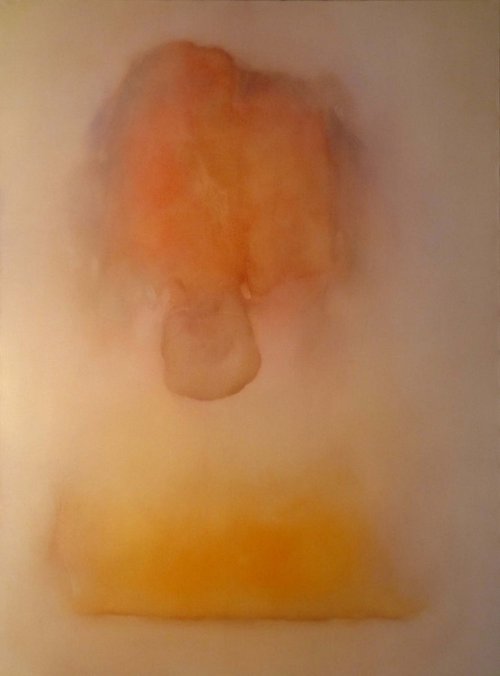 Silent burning, oil on canvas 130x97cm by Frederic Belaubre