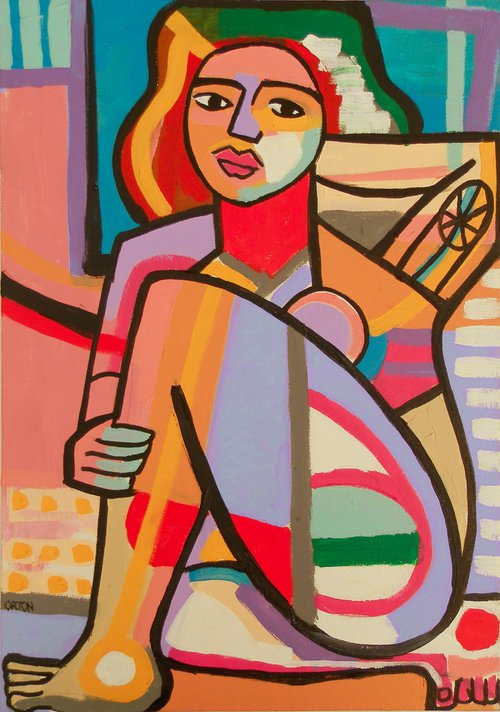 Abstract Cubist Female Nude by Andrew Orton