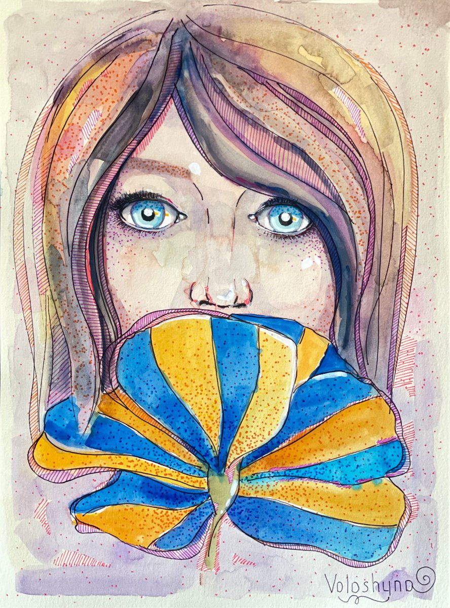 Ukrainian flower by Mary Voloshyna