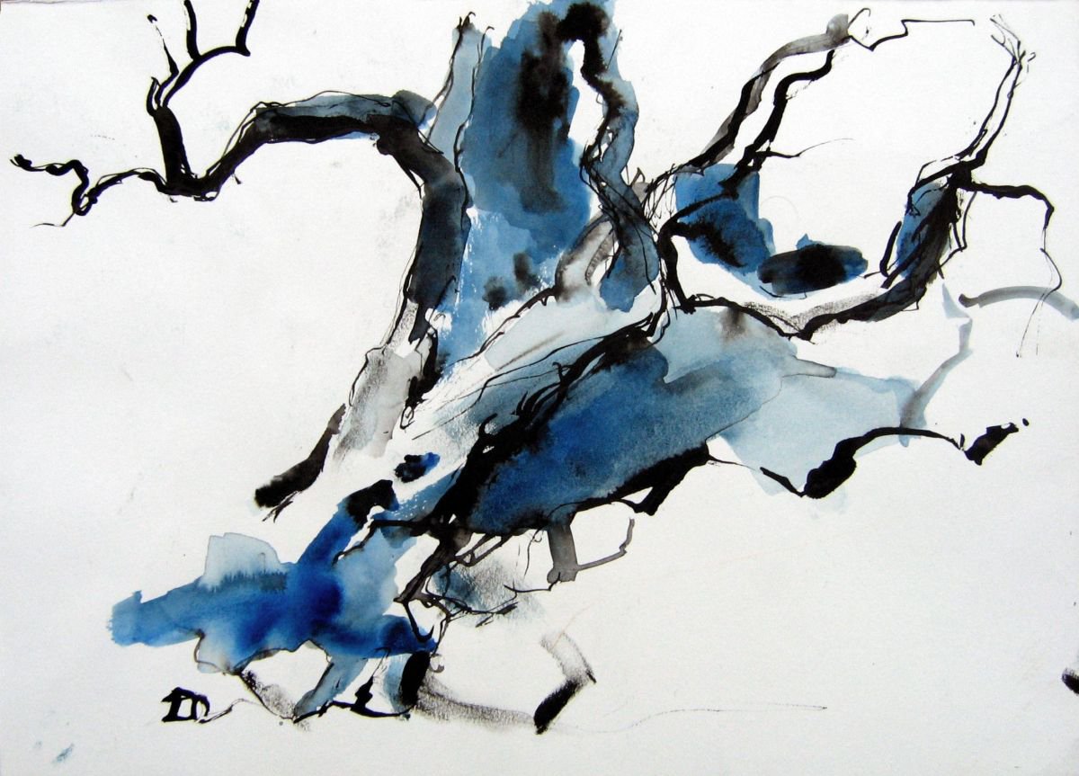 In the Olive grove X by Goran igoli? Watercolors