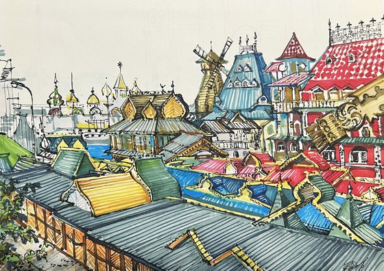 Old city. Izmailovsky Kremlin