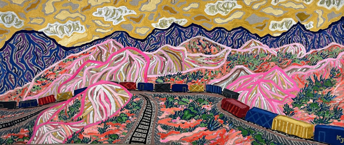 Cajon Pass, California By Katie Jurkiewicz, 74 X 32, Artwork For Sale On Artfinder
