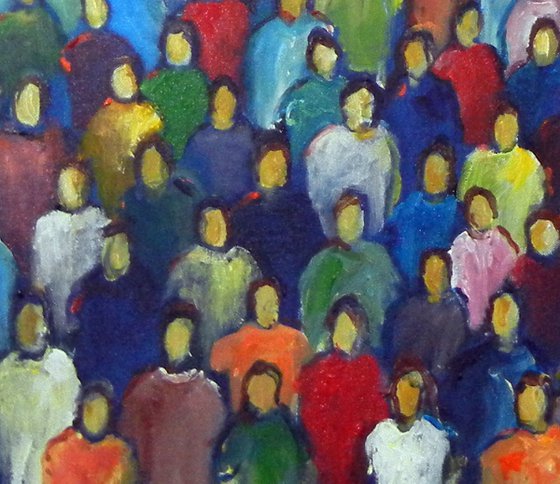 Anonymity : Crowd 48x36