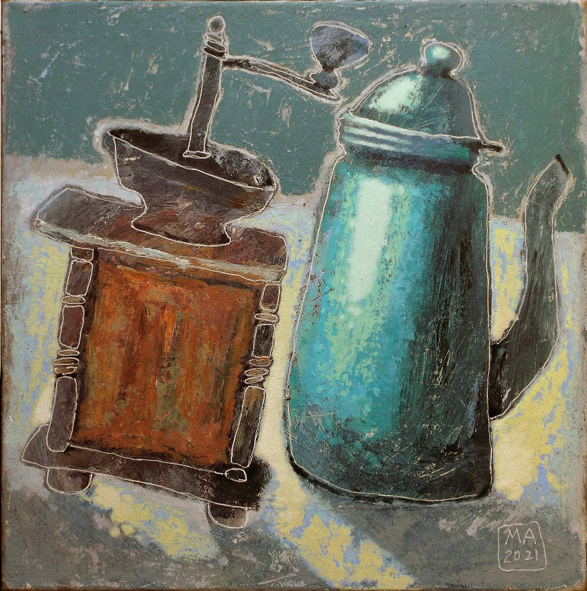 Still life for coffee by Margarita Alexandrova