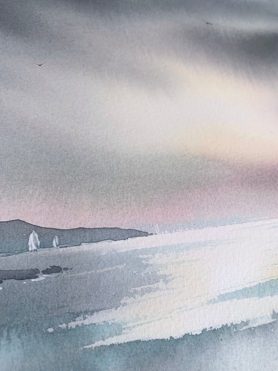 Sea and Silence (Diptych)