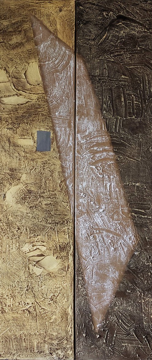 "Transition" Large Diptych. by Rumen Spasov