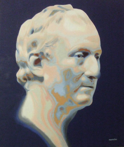 Inspiré du buste de Diderot de Houdon by Mercédès Soret