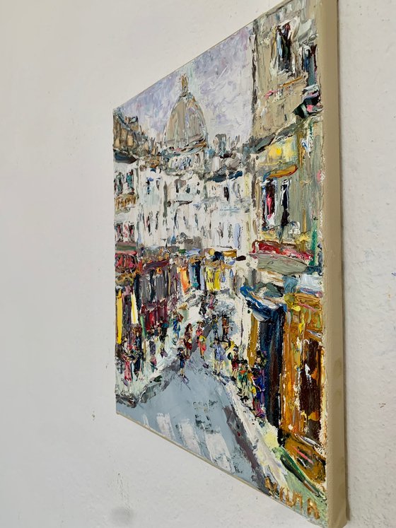 Montmartre street scene. Paris