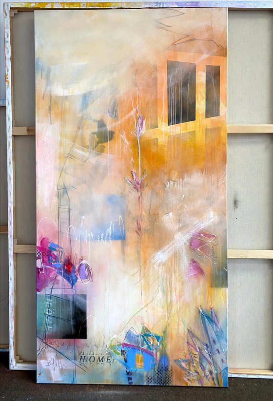 There is no place like home  (diptychon) 200x200cm