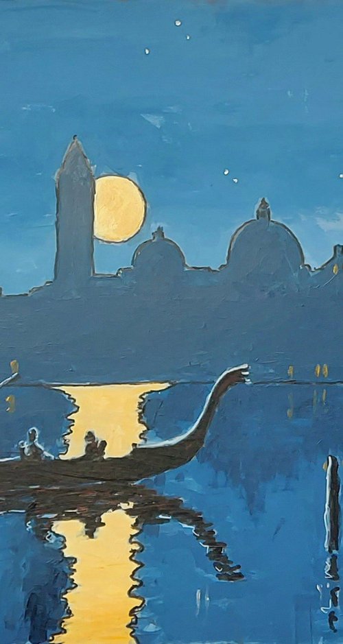 venetian nocturne with comet by Colin Ross Jack