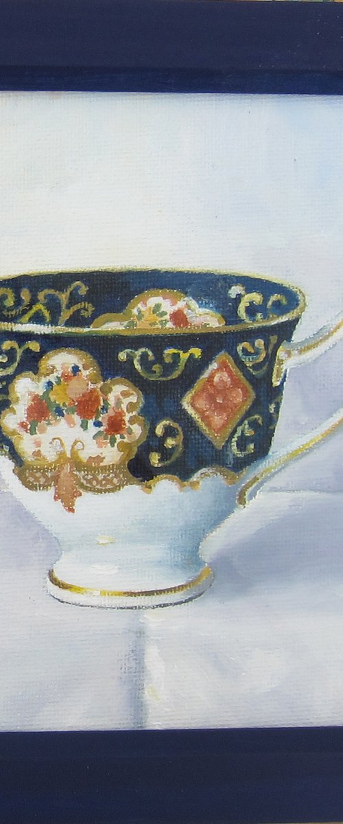 Antique cup.  "Derby" by Sophie Colmer-Stocker