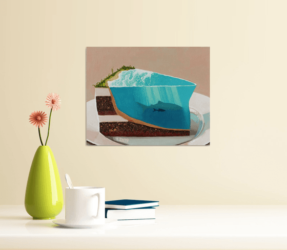 Geology cake piece of ocean