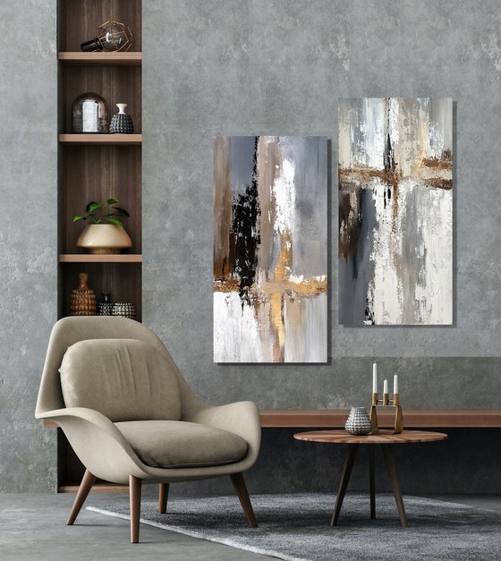 Golden Passage Diptych