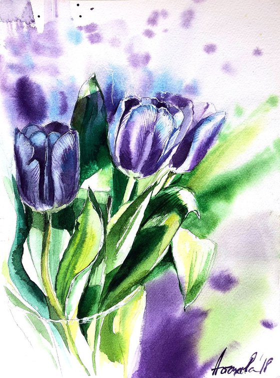 Purple Tulips