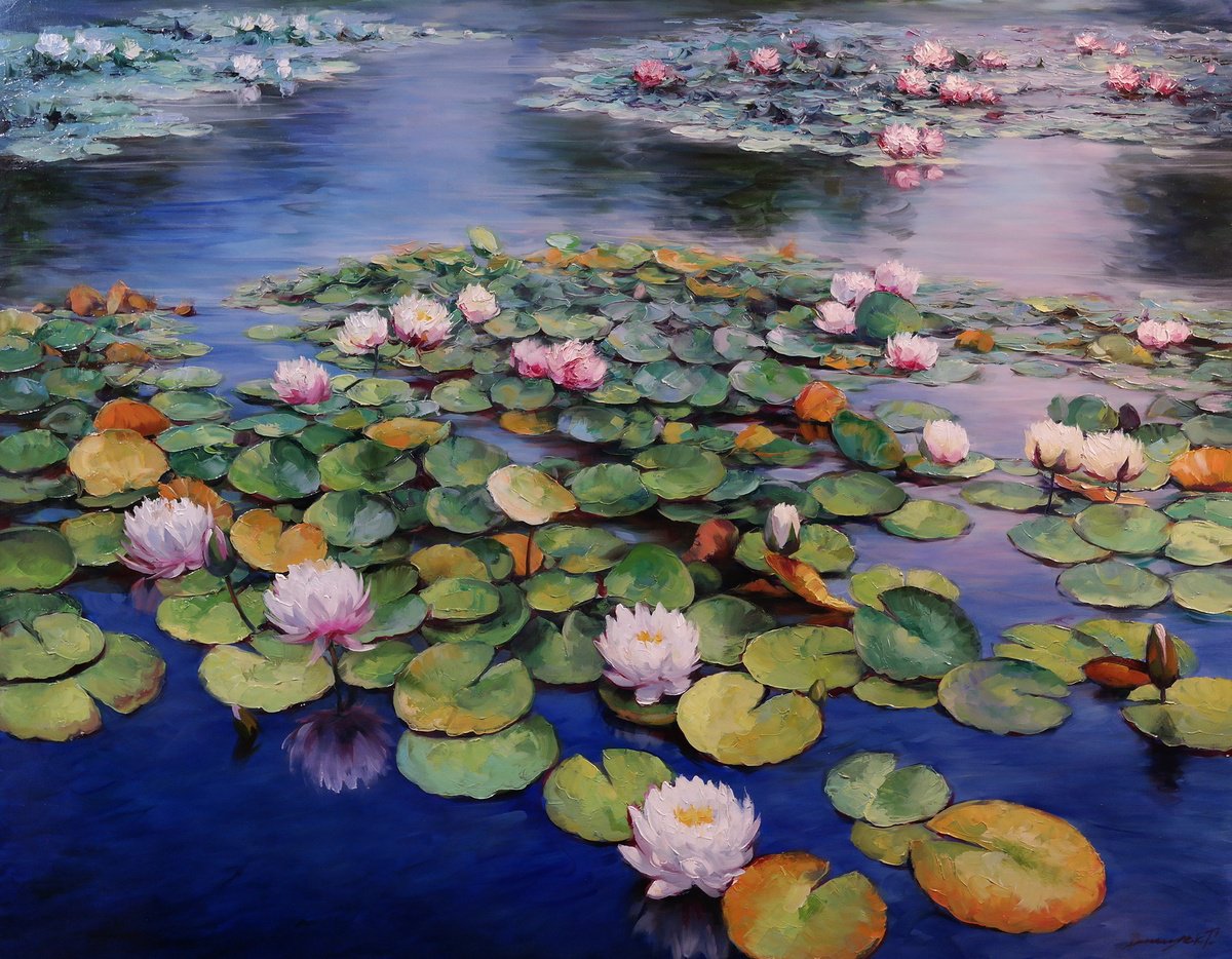 The Silence of the Lily Pond by Gennady Vylusk