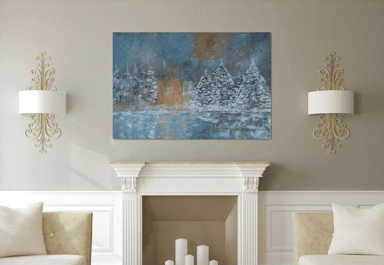 Landscape in the snow