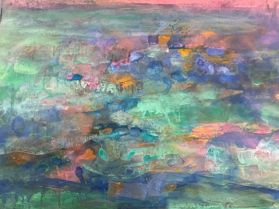 Pink cloud over Iona