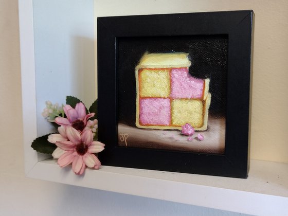 Little Battenberg slice Cake still life