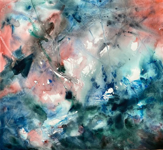 Love - abstract watercolor