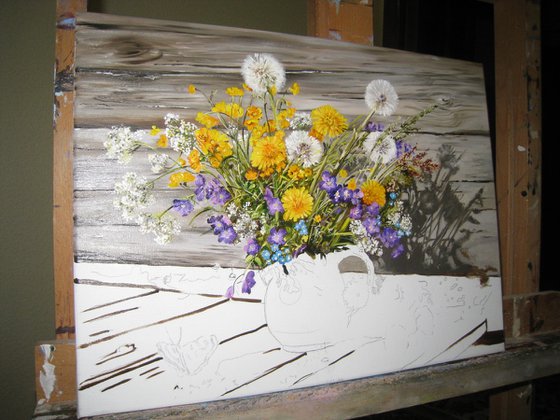 Dandelions Painting