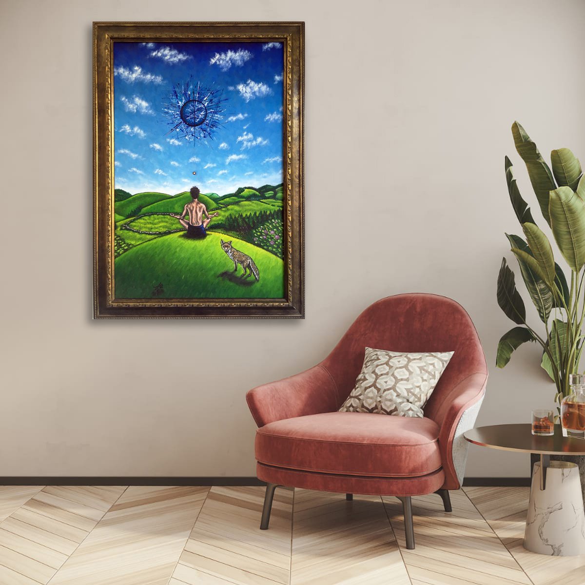 Surrealistic Oil Painting , Convergence By Preston M. Smith (Pms), 27 X 39, Artwork For Sale On Artfinder
