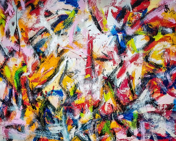 -Panseb- Abstract Expressionism painting