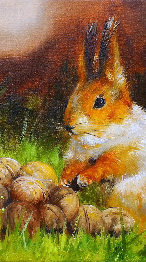 Red Squirrel by Natalia Shaykina