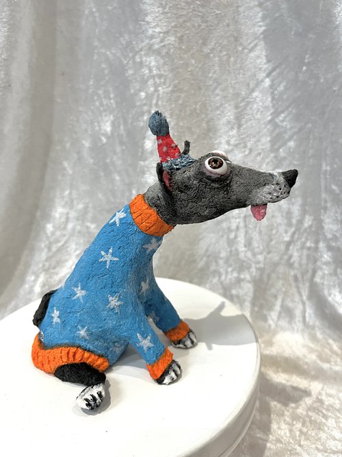 Dog sculpture called Bobby by Victoria Coleman