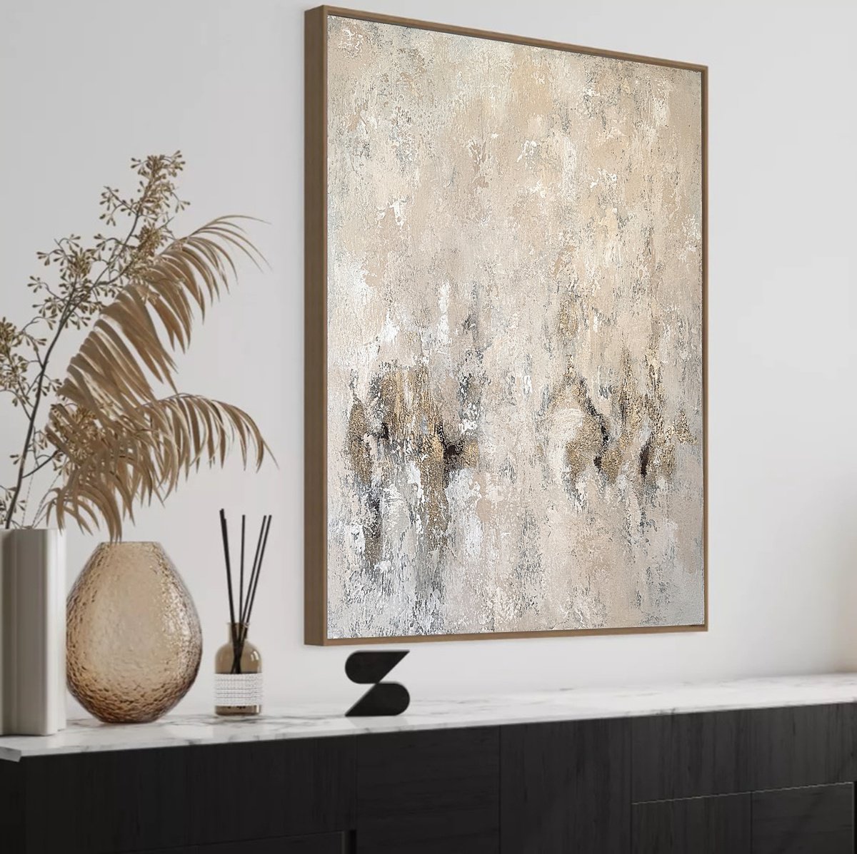 Abstract Acrylic Painting By Tatiana Malinovscaia, 28 X 39", Edge Of Becoming, Original Artwork