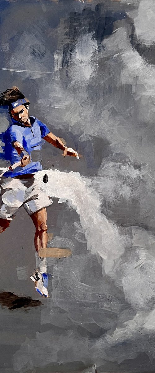 Breaking serve by Mark Armstrong