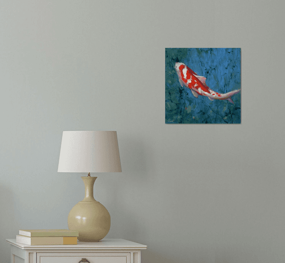 Red Koi carp