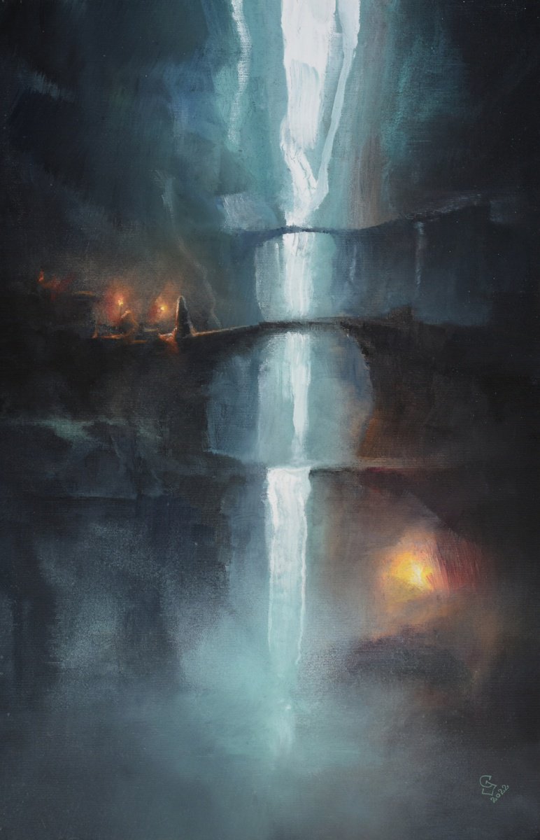  Agartha - Under The Mountain By Ivan Grozdanovski, 16 X 24, Artwork For Sale On Artfinder