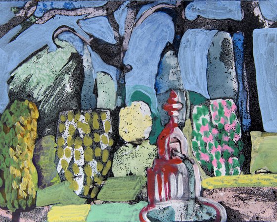 Garden with Fountain