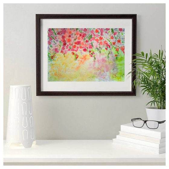 Cherry Blossom original watercolor painting