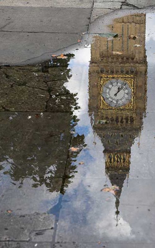 Big Ben Reflection by Paula Smith