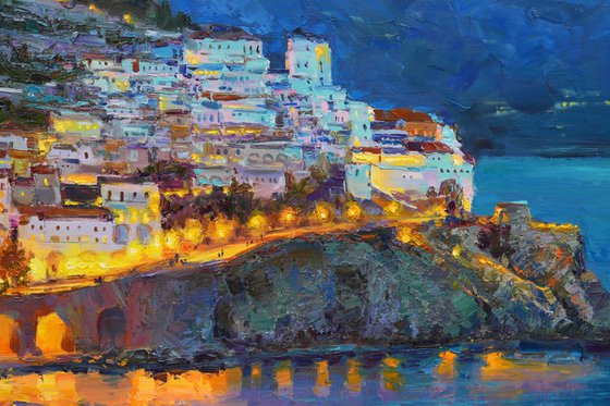 Evening life on Amalfi Coast