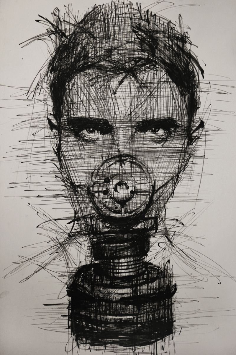 Self-portrait (70x100 cm) by Gor Gyurjyan