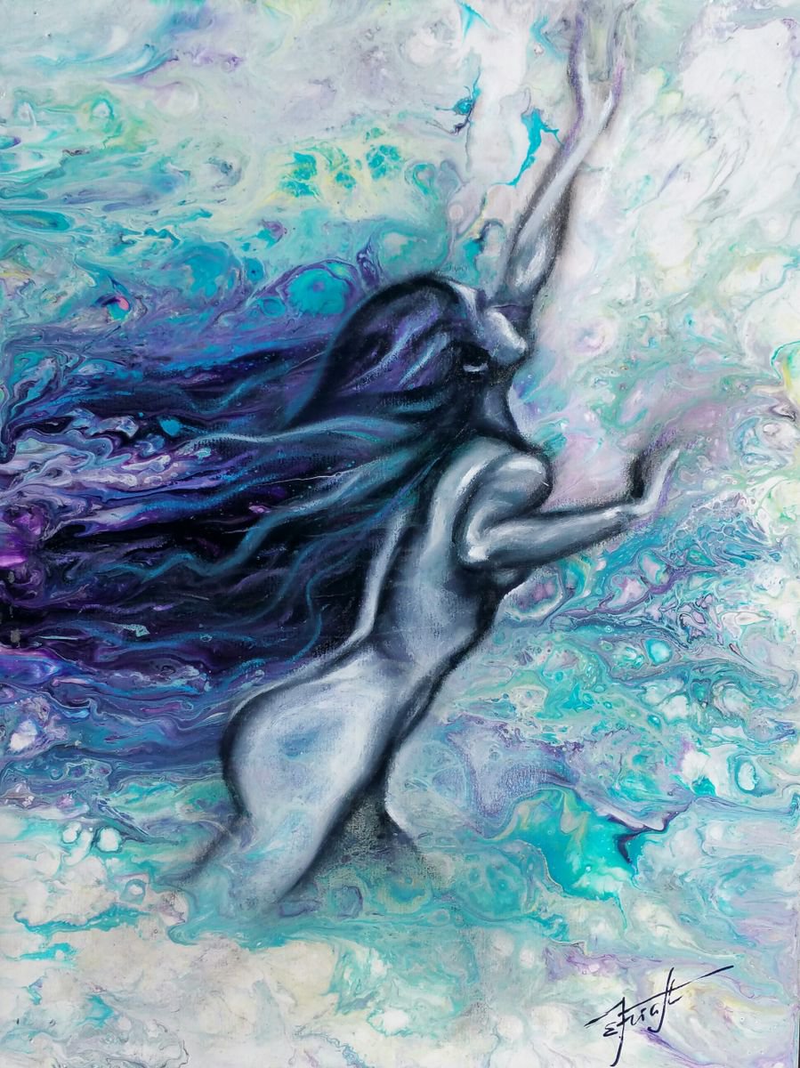 Expressive Painting , Ewridika By Elena Kraft, 12 X 16, Artwork For Sale On Artfinder