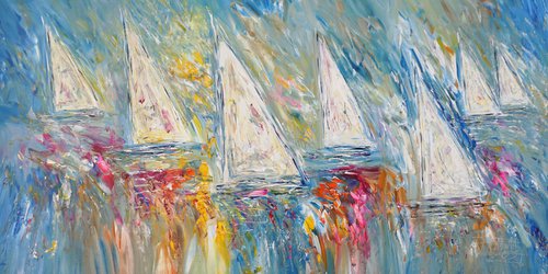 Stormy Sailing Regatta E 4 by Peter Nottrott