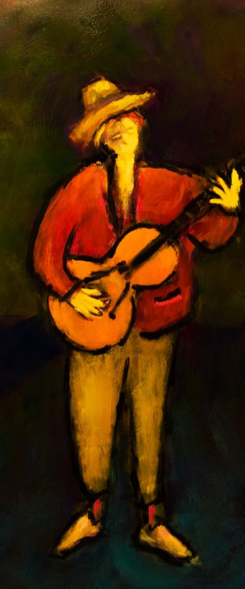 Standing Guitarist by Andre Pallat