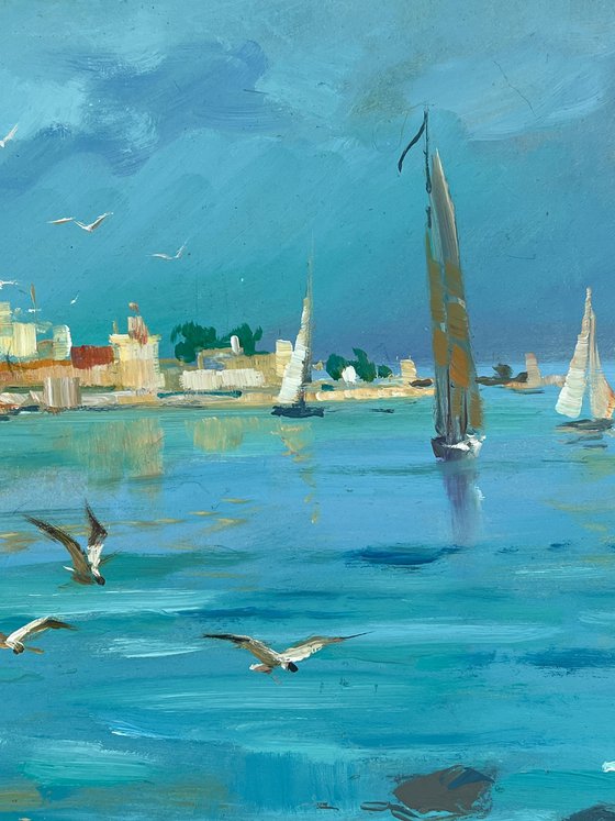 Seashore with Boats