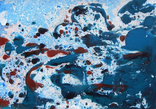 monotype, "abstraction sea"4 by Sergey  Kachin