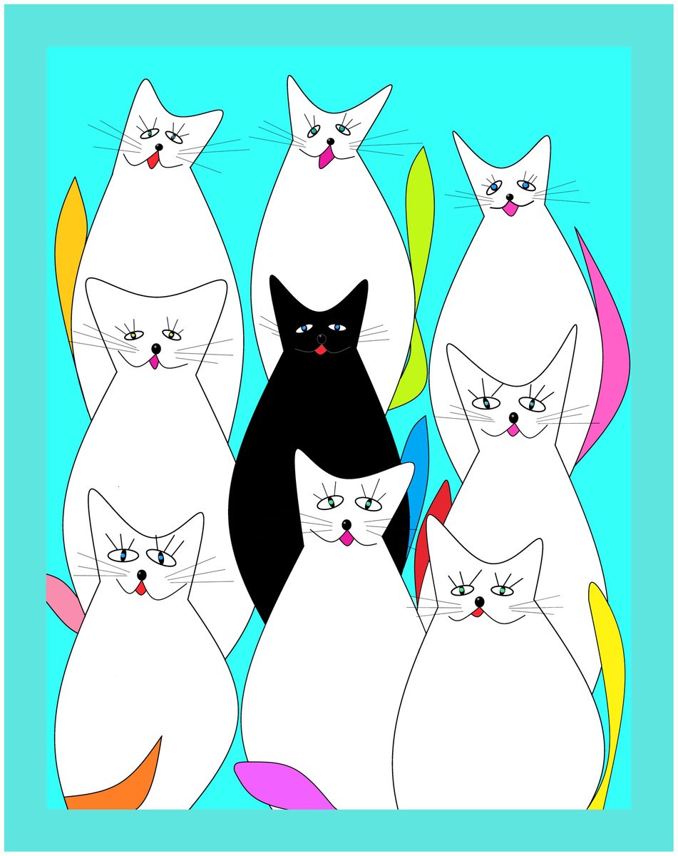 *Singing March Cats* #2 by Kseniya Kovalenko