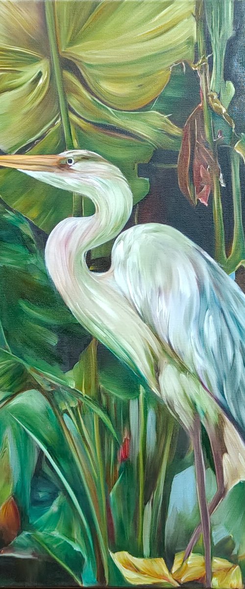 Heron by Olga Van Dine