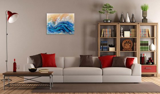 "Abstract Seascape" Landscape painting